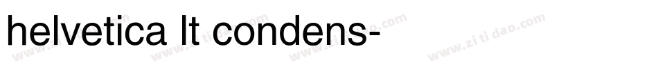 helvetica lt condens字体转换